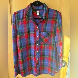 Gap flannel shirt , size medium